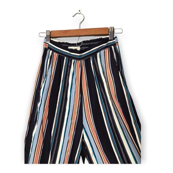 Love to be Spoiled | Colorful Striped High Rise Wide Leg Pants Boho Fest… - Picture 5 of 10